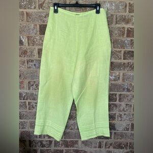 Parisian Signature Linen Color Green Lime Size 10 Minimalist